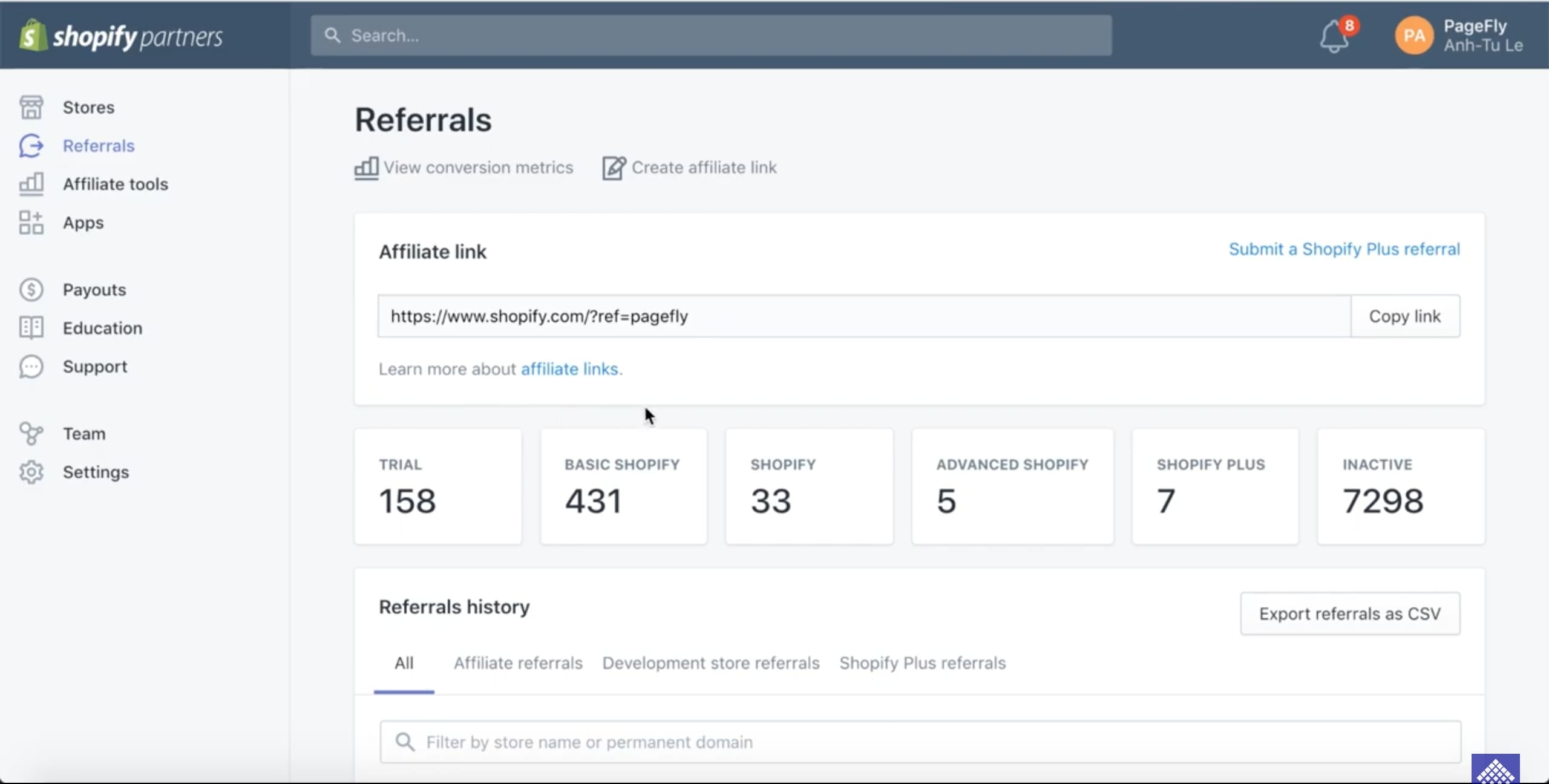 Receiving Your Unique Affiliate Links